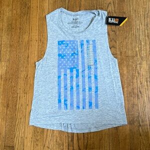 NWT 5.11 Camo Flag Tee